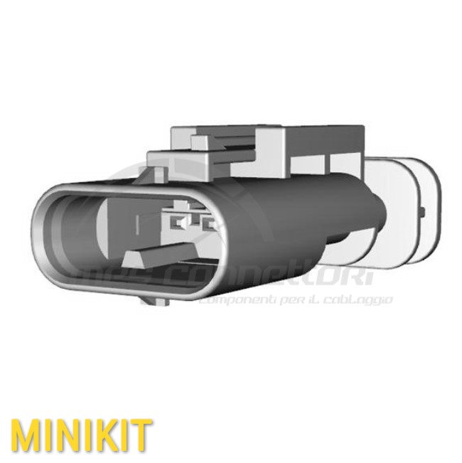 kit connettore tyco serie MCON 1.2 - 4 vie p.m. con CPA