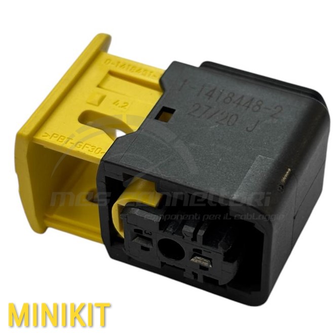 kit connettore tyco serie HDSCS 1.5 (una via cieca) - 2 vie p.f. nero - Gruppo A