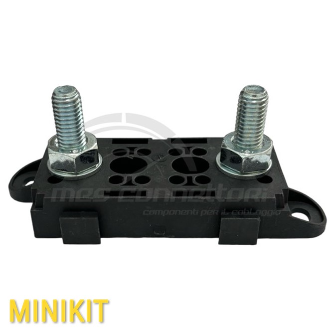 kit portafusibili 80 V con perni M10 con asole