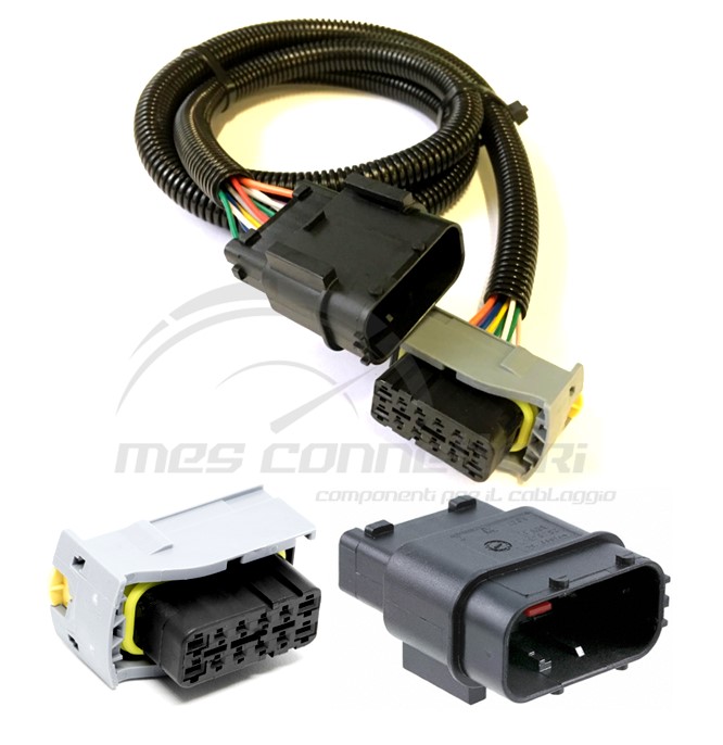 PROLUNGA DUCATO connettore ibrido 12 vie - lunghezza 1500 mm