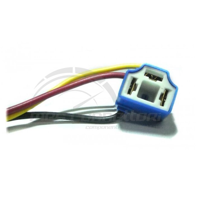 portalampade cablato H4 in ceramica