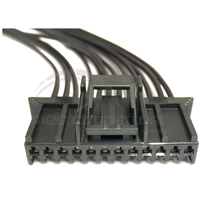 connettore cablato fci serie sicma - 12 vie p.f. nero per body computer