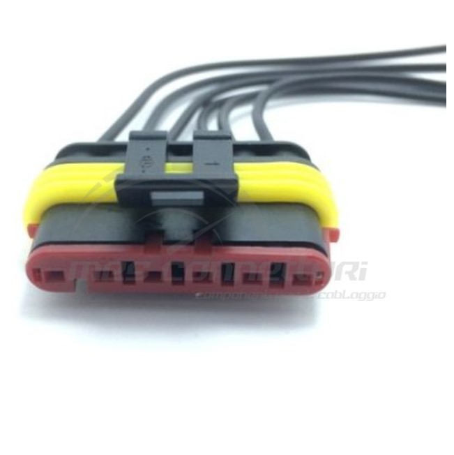 connettore cablato tyco serie super-seal - 6 vie p.f.