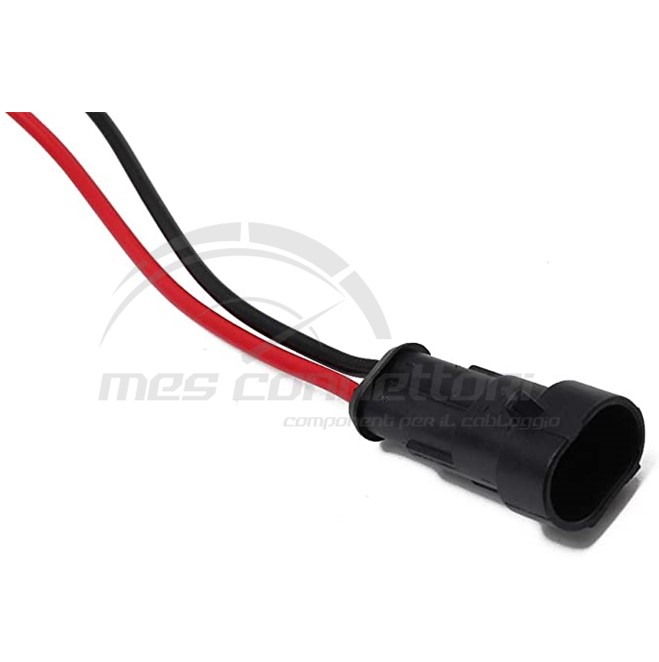 connettore cablato tyco serie super-seal - 2 vie p.m.