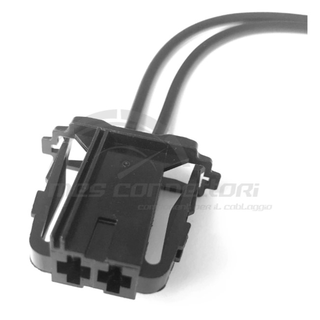 connettore cablato Lear serie AFK - 2 vie p.f. nero