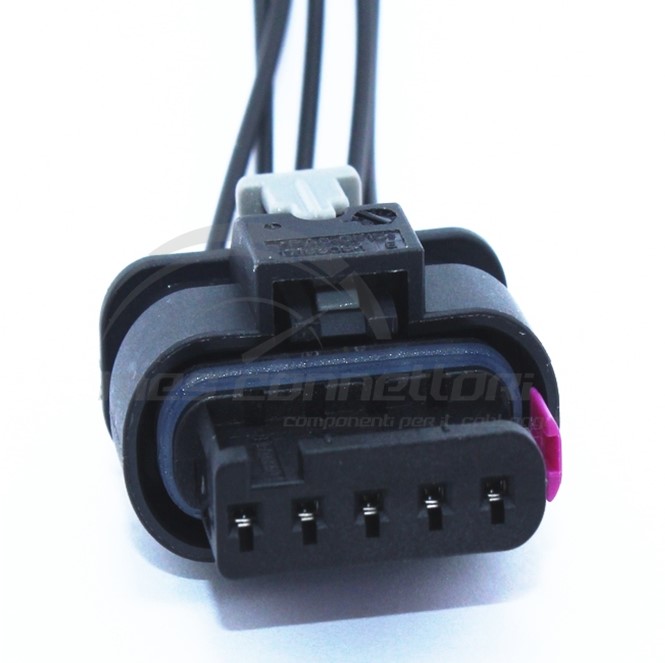 connettore cablato Tyco serie MCON 1.2 - 5 vie p.f. con CPA