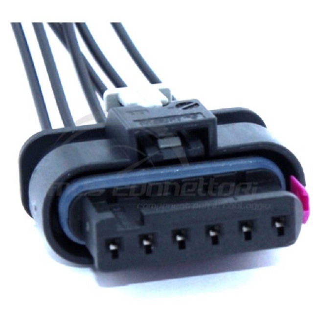 connettore cablato TYCO SERIE MCON 1.2 - 6 vie p.f. con CPA