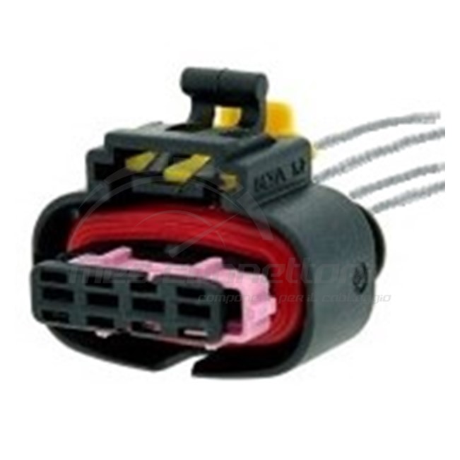 connettore CABLATO mta - 4 vie p.f. secondary lock ROSA