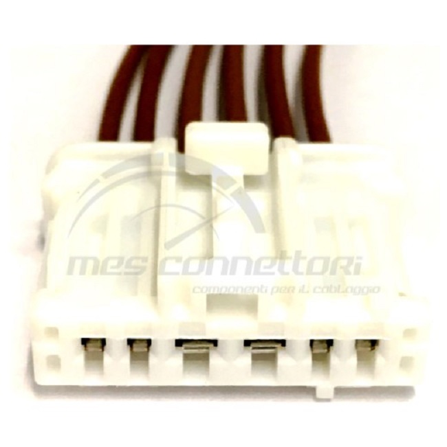 connettore cablato MOLEX SERIE HSG - 6 vie p.f. misto bianco