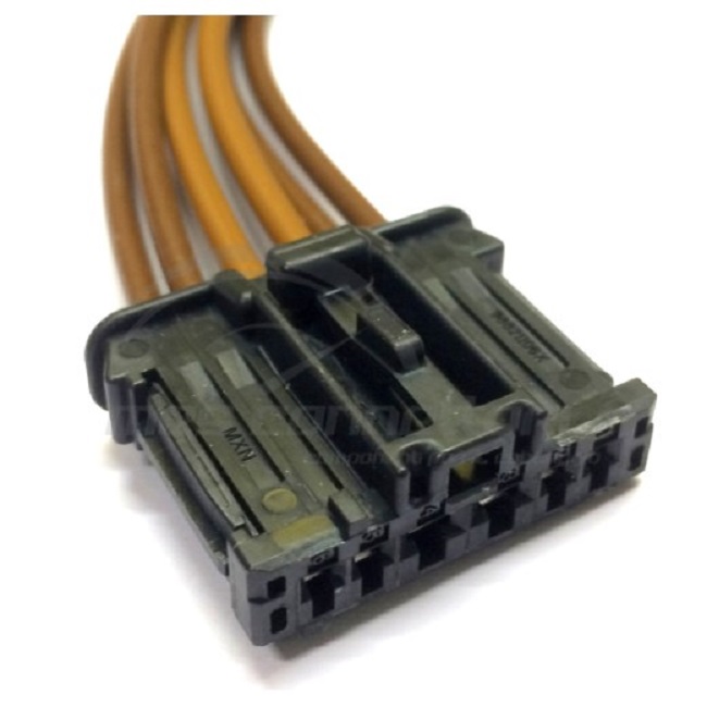 connettore cablato molex serie HSG - 6 vie p.f. misto nero