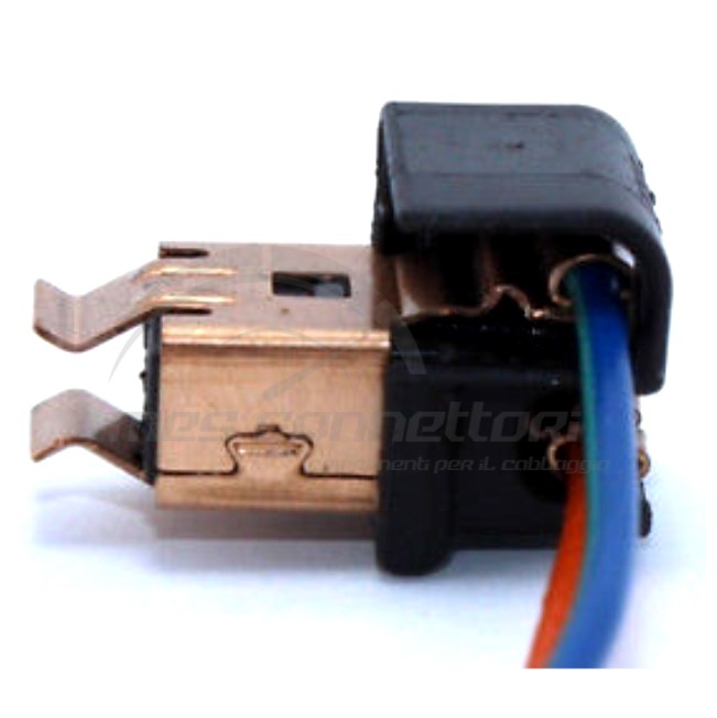 connettore cablato portalampade - 2 vie p.f. per H1