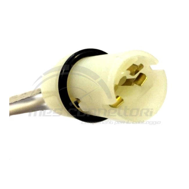 connettore cablato portalampade - 2 vie p.f. per 5W tutto vetro T10 innesto W2.1x9.5d