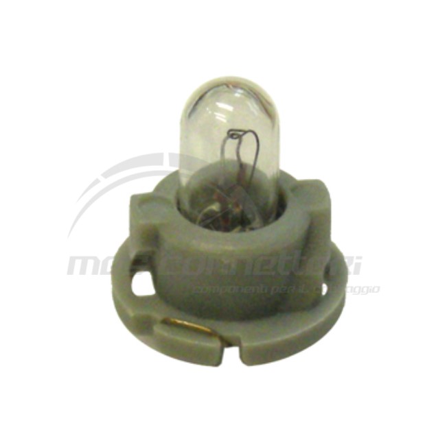 lampada cruscotto 12V  1,8W  grigia base piana