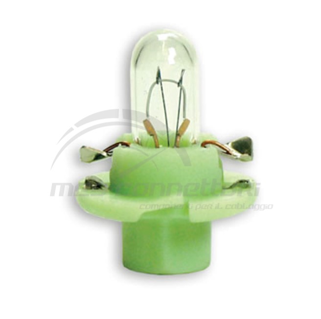 lampada cruscotto 12V  2W verde chiaro