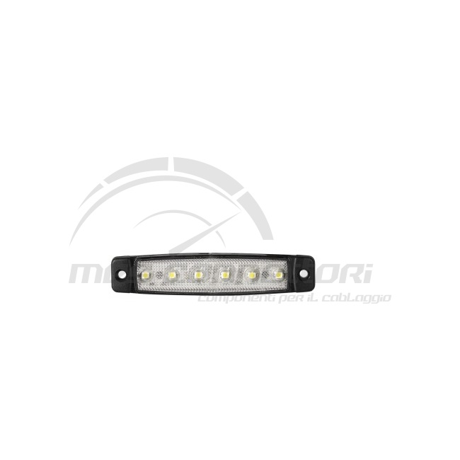 luce led bianca 6 led tipo OLSA 12 volt