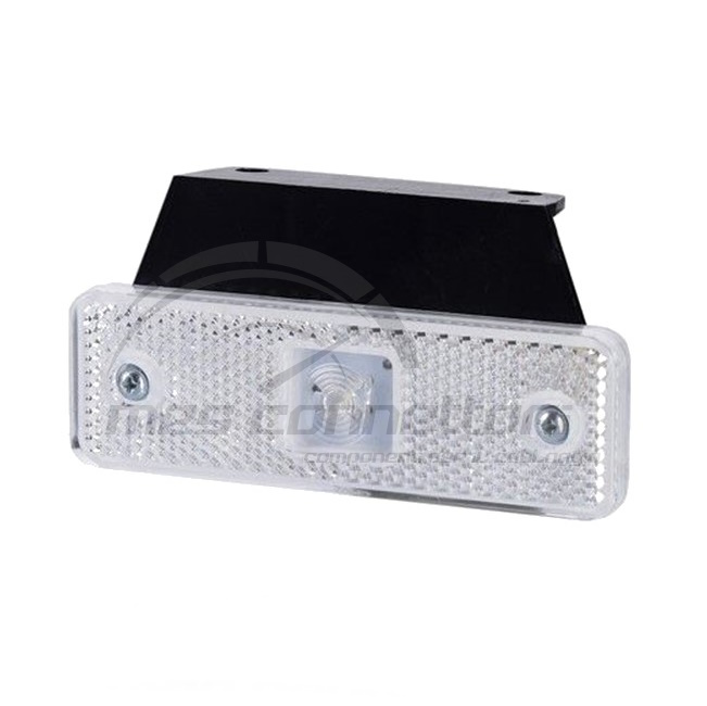luce led bianca anteriore ingombro ridotto 12/24volt con staffa