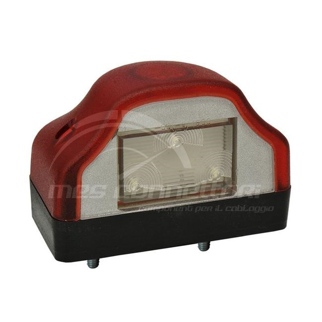 luce led targa con posizione rossa 12-24volt