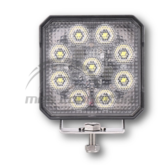 faro lavoro quadrato 10-30V 9 led 5200lm (con led osram)