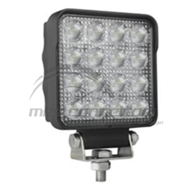 faro lavoro quadrato 10-30V 48w 16 led 2650lm FLOOD (con led osram)