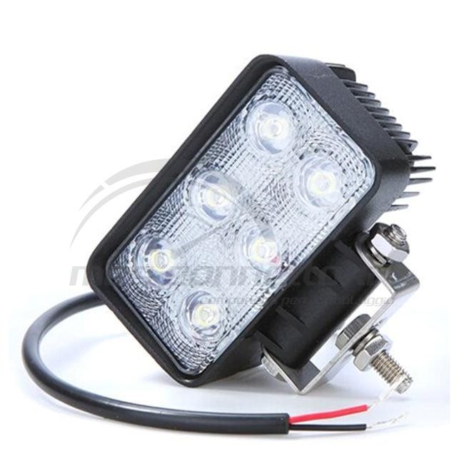 faro lavoro rettangolare 6 led 10-30V 18watt -1400lm