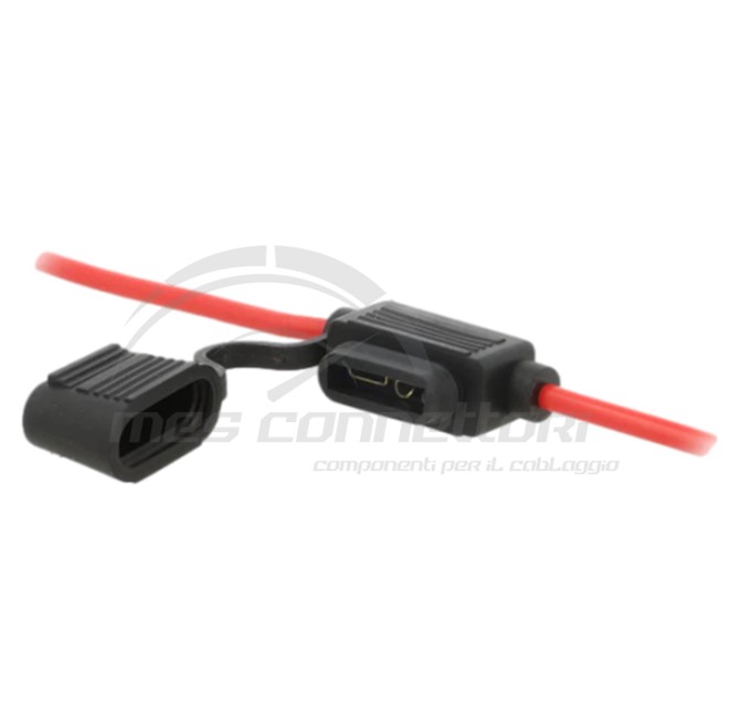 portafusibile stagno per fusibili uni-cavo sez. 2.5 mmq