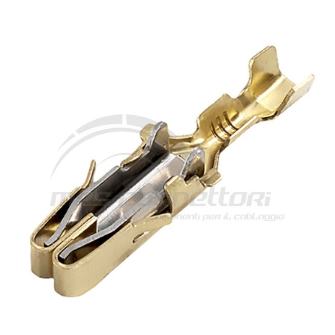 Terminale Littelfuse in ottone con molla in acciaio sez. 2,5-4,0 mmq