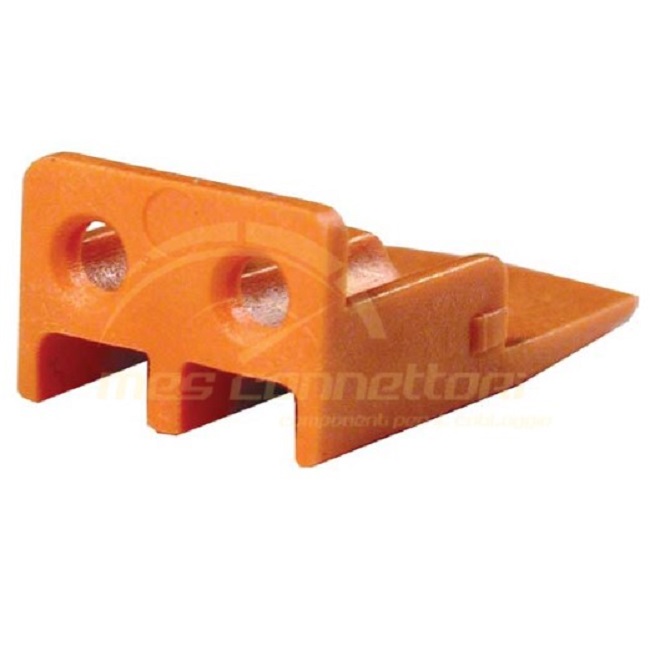 Secondary lock deutsch per connettore DTP - 2 vie p.f. arancio