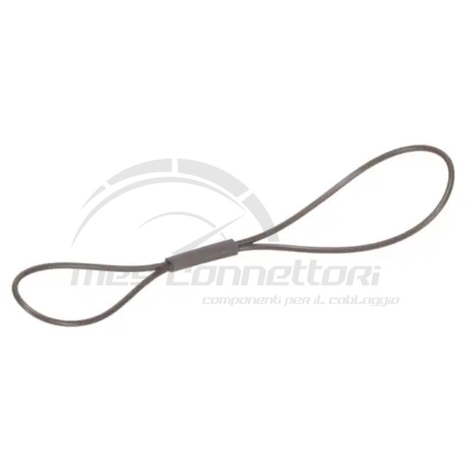 cordino deutsch in gomma per tappi HD10 - nero