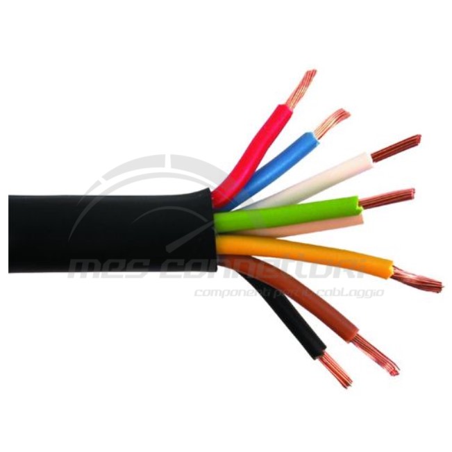 cavo multipolare fase 3 diametro ridotto sez. 8x1+1X2.5 mmq colore nero