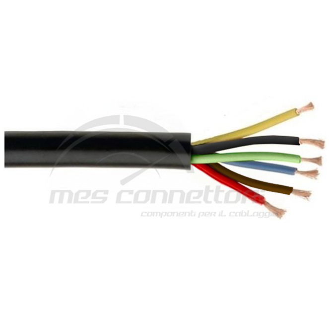 cavo multipolare nero 6x0,50 mmq