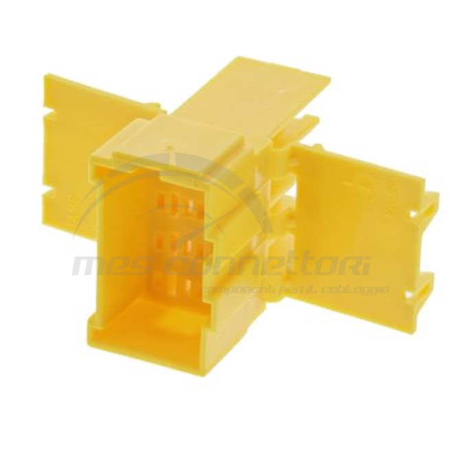 connettore tyco serie tachigrafo - 8 vie p.m. giallo