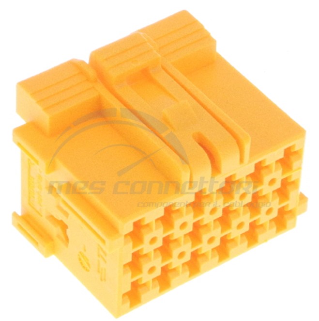 connettore tyco serie JPT 2.8 - 18 vie p.f. giallo