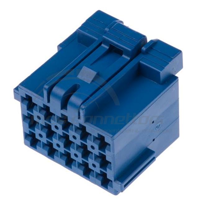 connettore tyco serie JPT 2.8 - 15 vie p.f. blu