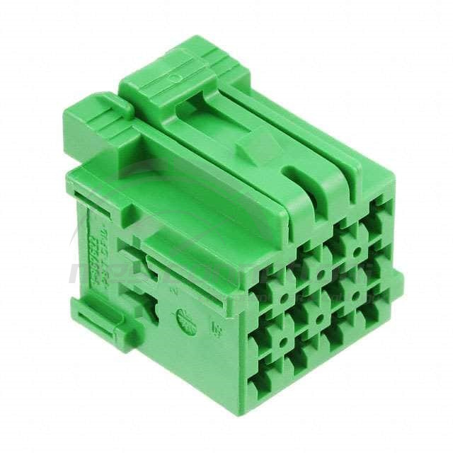 connettore tyco serie JPT 2.8 - 12 vie p.f. verde