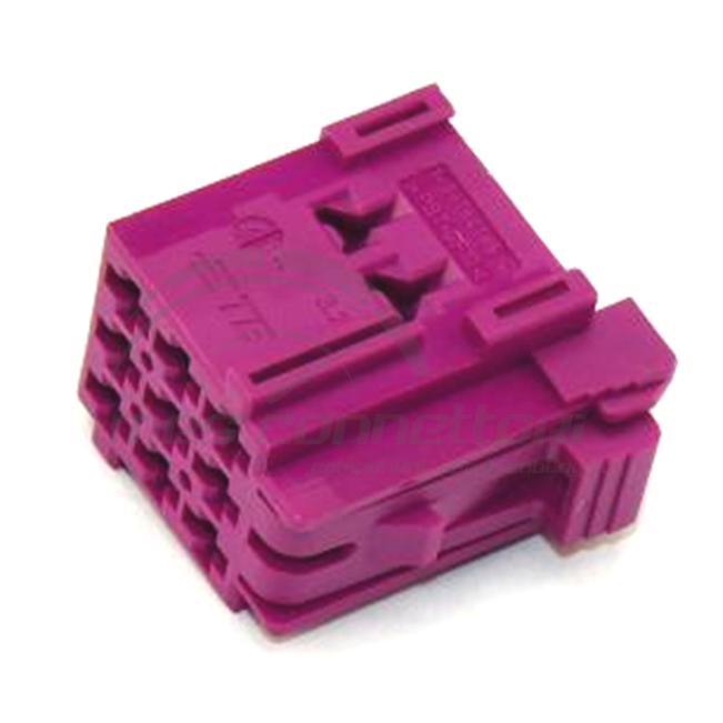 connettore tyco serie JPT 2.8 - 9 vie p.f. viola