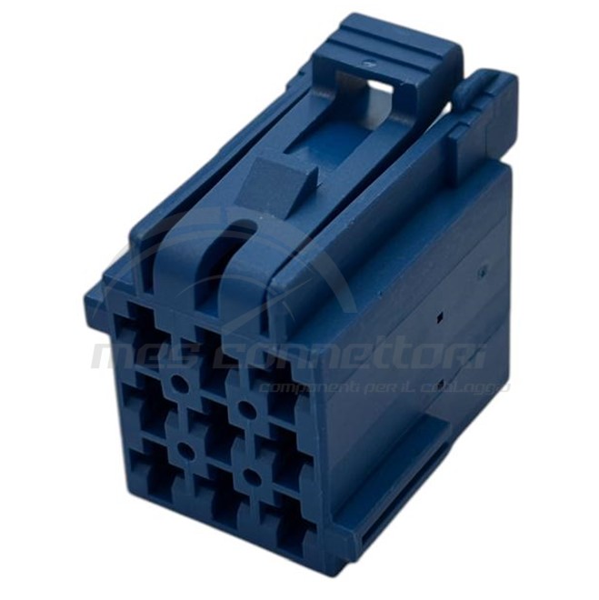 connettore tyco serie jpt 2.8 - 9 vie p.f. blu