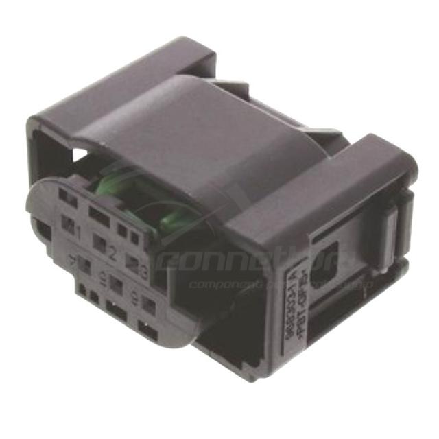 connettore tyco serie MQS - 6 vie p.f.