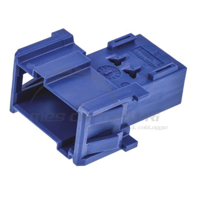 connettore tyco serie JPT 2.8 - 6 vie p.m. blu