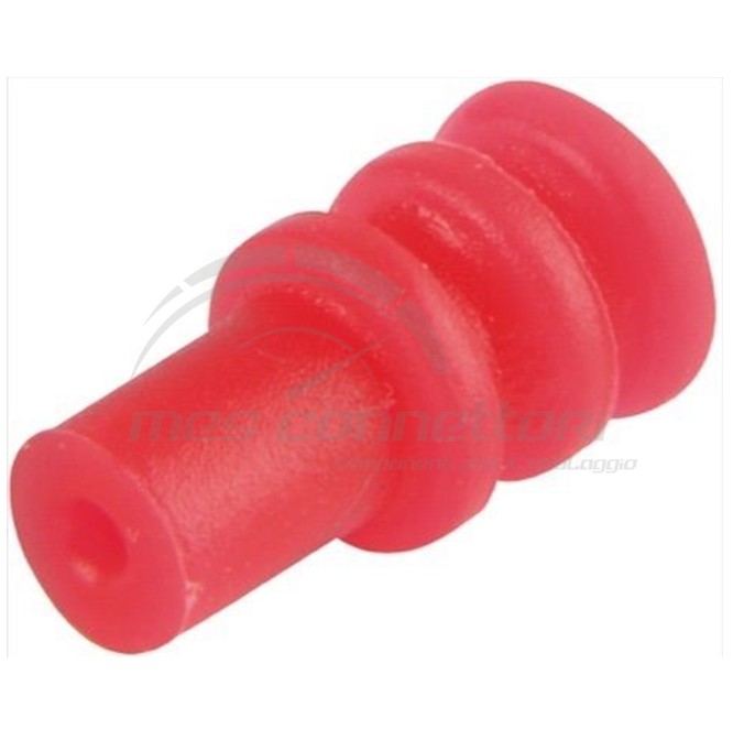 gommino tyco serie micro timer diametro 3.6 mm per cavi 1.2-1.6 mm rosso