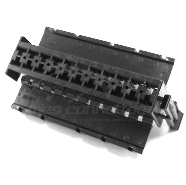 connettore tyco serie S-timer - 22 vie (11x2 file) p.f. nero