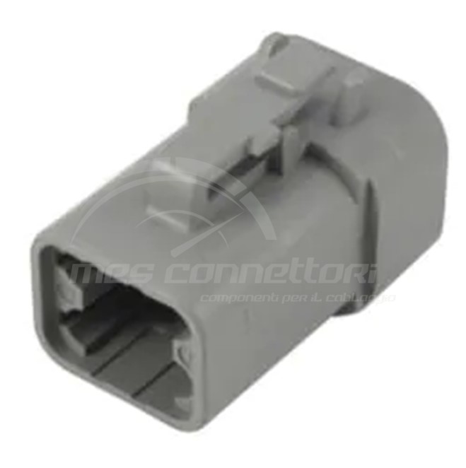 Connettore Deutsch serie DTP - 4 vie p.f. grigio volante