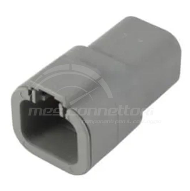 Connettore Deutsch serie DTP - 4 vie p.m. grigio volante