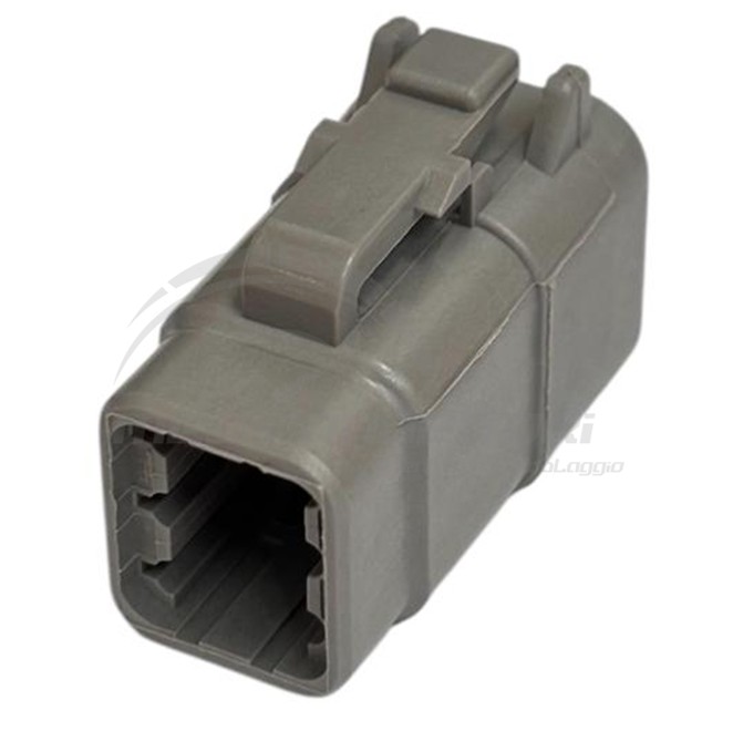 Connettore Deutsch serie DTM - 6 vie p.f. grigio volante