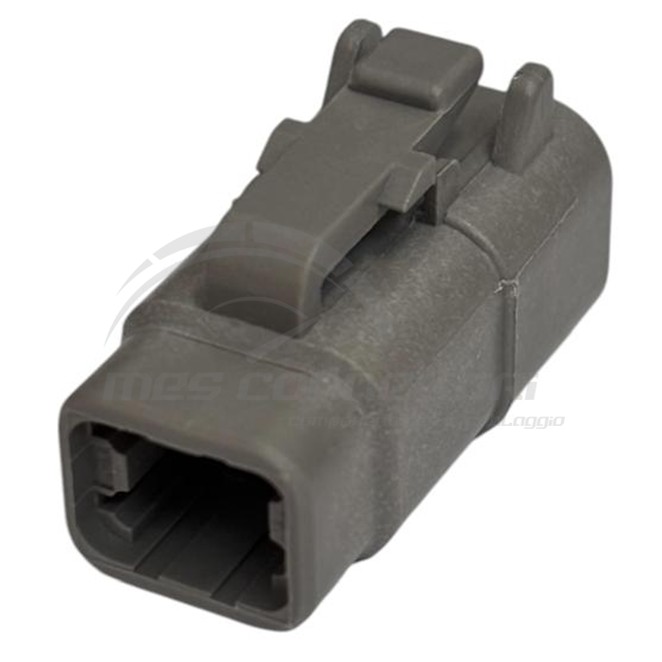 Connettore Deutsch serie DTM - 4 vie p.f. grigio volante