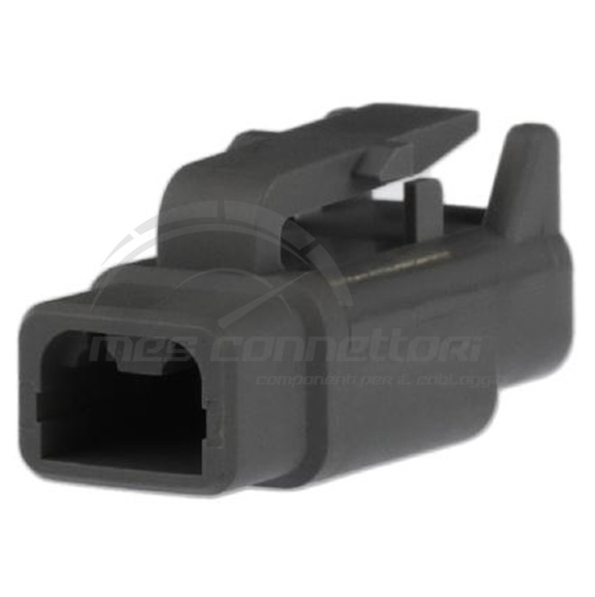 Connettore Deutsch serie DTM - 2 vie p.f. grigio volante