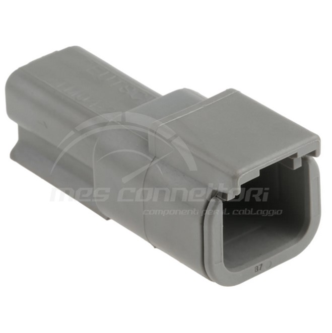 Connettore Deutsch serie DTM - 2 vie p.m. grigio volante