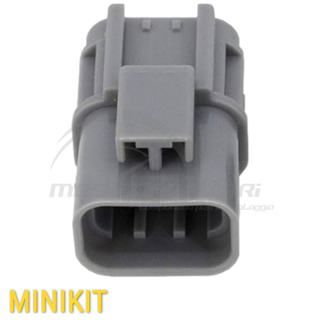 kit connettore YAZAKI serie 58 tipo W 2.8 mm (110) - 6 vie p.m. sealed grigio