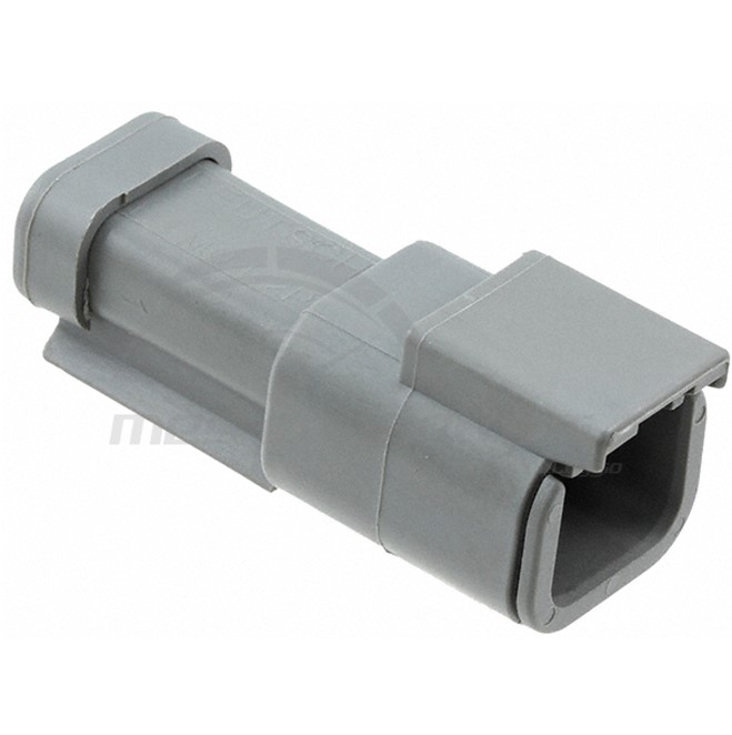 connettore Deutsch serie DTM - 2 vie p.m. con resistenza 120 Ohm grigio