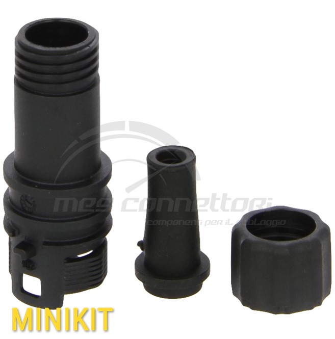 kit connettore HELLA 2 vie p.m. nero