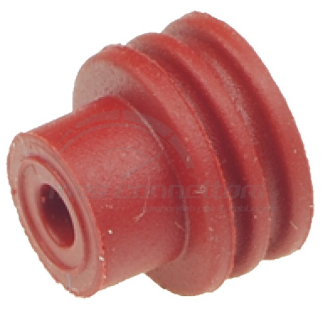 Gommino passacavo Aptiv linea Metri-Pack serie 480 sez. 2.5-4.0 mmq rosso